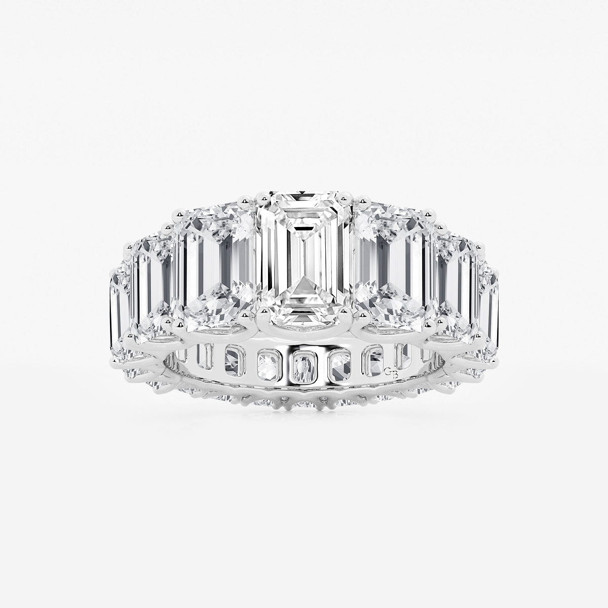 GWA172 - product video for 11 ctw Emerald Lab Grown Diamond Graduated Eternity Band