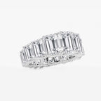 GWA172 - Additional Image 1 for  11 ctw Emerald Lab Grown Diamond Graduated Eternity Band