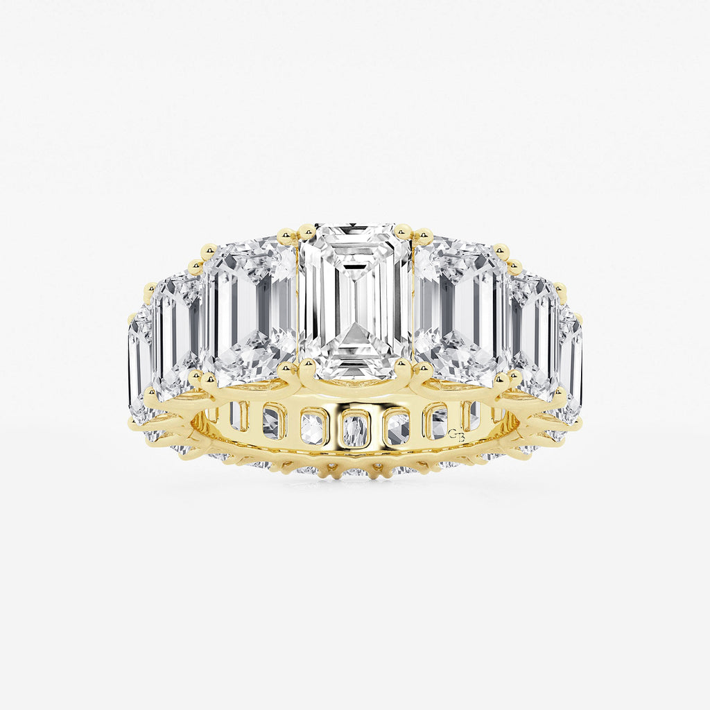 GWA172 - product video for 11 ctw Emerald Lab Grown Diamond Graduated Eternity Band
