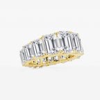 GWA172 - Additional Image 1 for  11 ctw Emerald Lab Grown Diamond Graduated Eternity Band