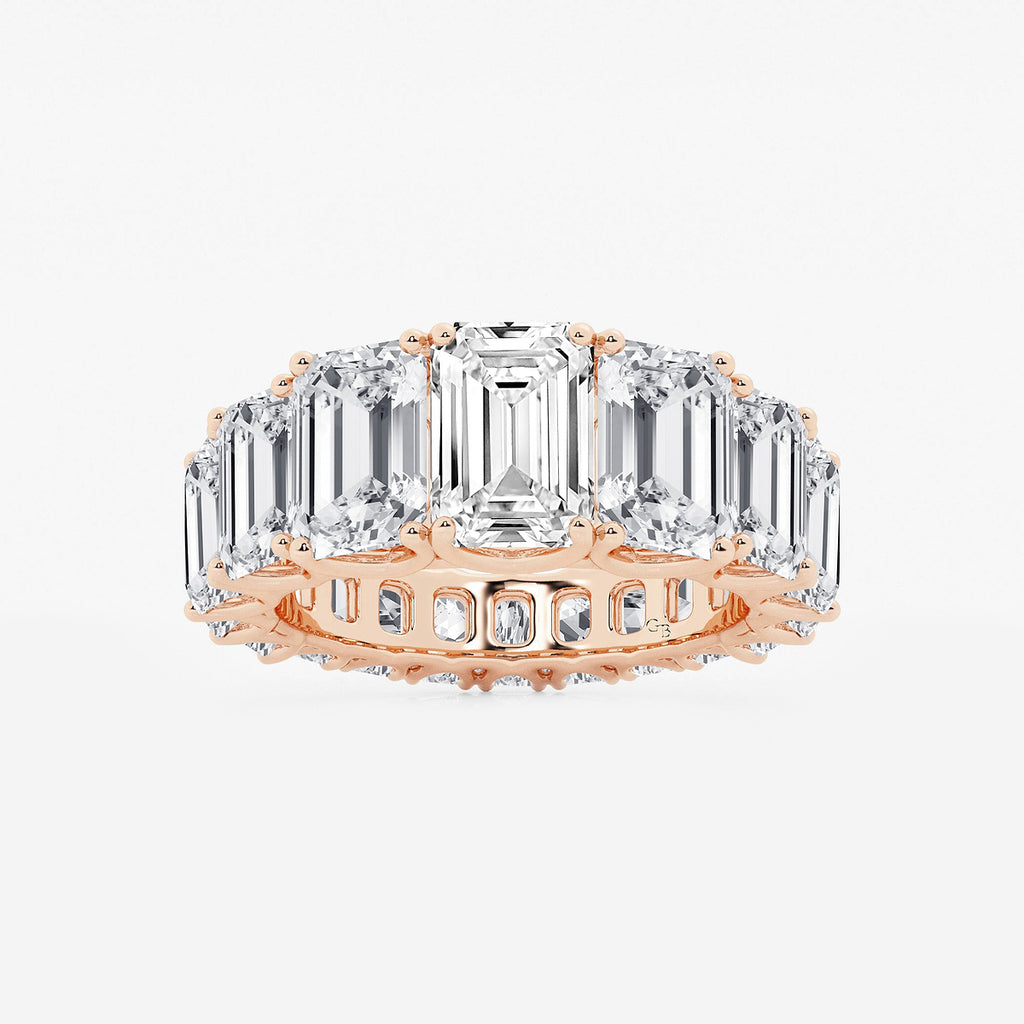 GWA172 - product video for 11 ctw Emerald Lab Grown Diamond Graduated Eternity Band