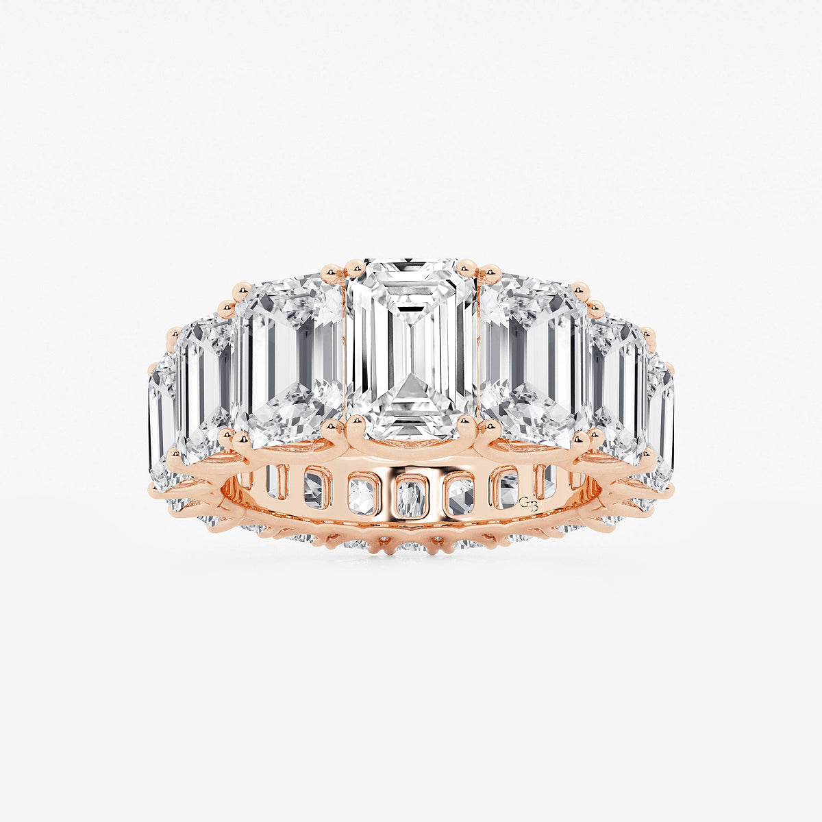 GWA172 - product video for 11 ctw Emerald Lab Grown Diamond Graduated Eternity Band