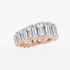 GWA172 - Additional Image 1 for  11 ctw Emerald Lab Grown Diamond Graduated Eternity Band