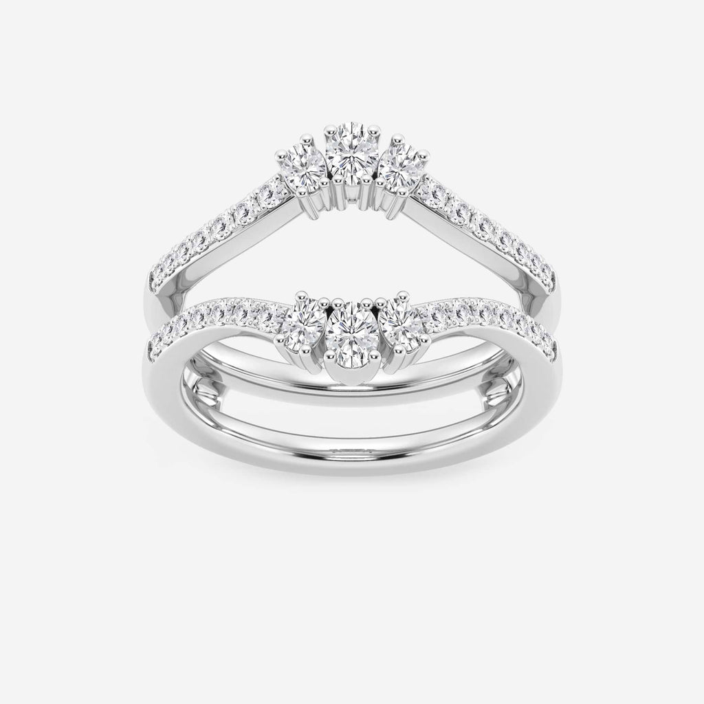 GWA173 - 1/2 ctw Oval Lab Grown Diamond Ring Enhancer