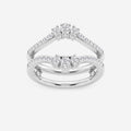 GWA173 - 1/2 ctw Oval Lab Grown Diamond Ring Enhancer