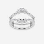 GWA173 - 1/2 ctw Oval Lab Grown Diamond Ring Enhancer