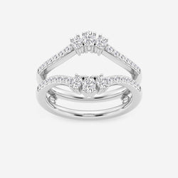 GWA173 - 1/2 ctw Oval Lab Grown diamant kompletteringsring
