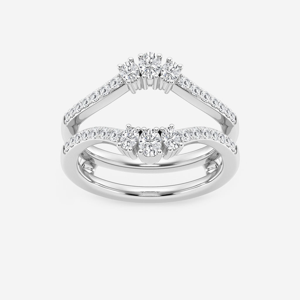 GWA173 - product video for 1/2 ctw Oval Lab Grown Diamond Ring Enhancer