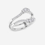 GWA173 - Additional Image 1 for  1/2 ctw Oval Lab Grown Diamond Ring Enhancer