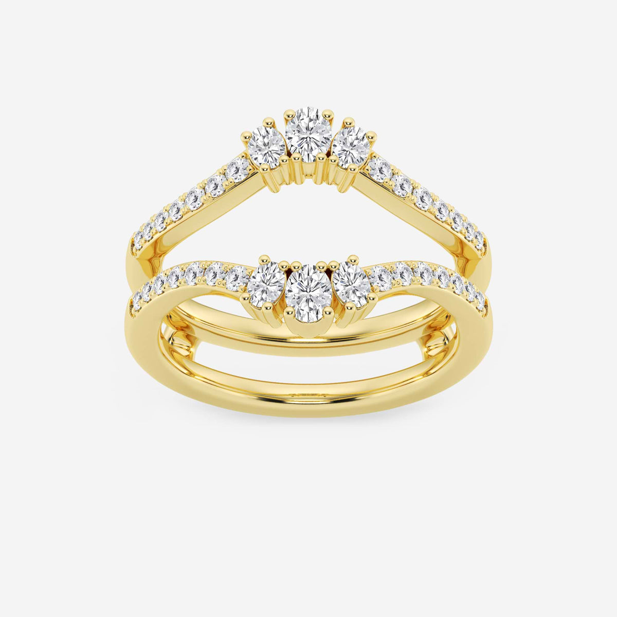 GWA173 - 1/2 ctw Oval Lab Grown Diamond Ring Enhancer