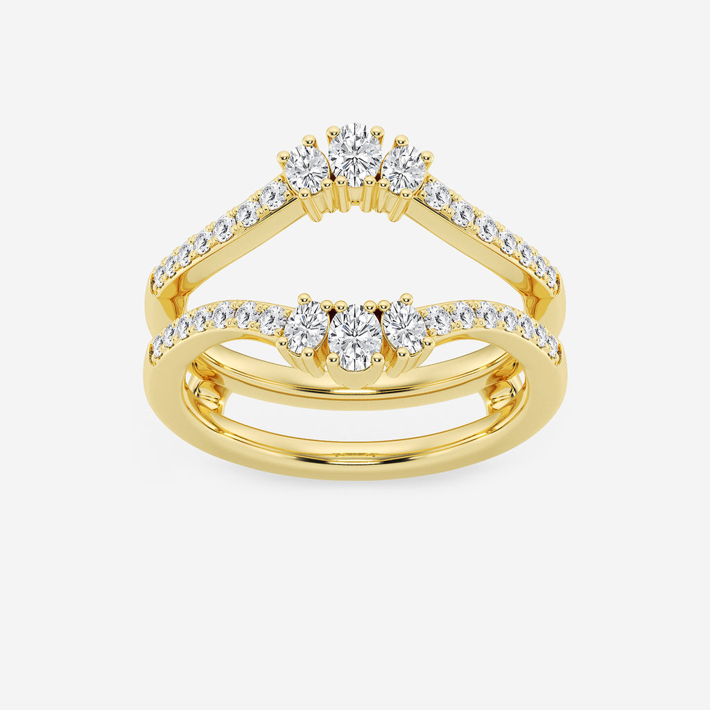 GWA173 - product video for 1/2 ctw Oval Lab Grown Diamond Ring Enhancer