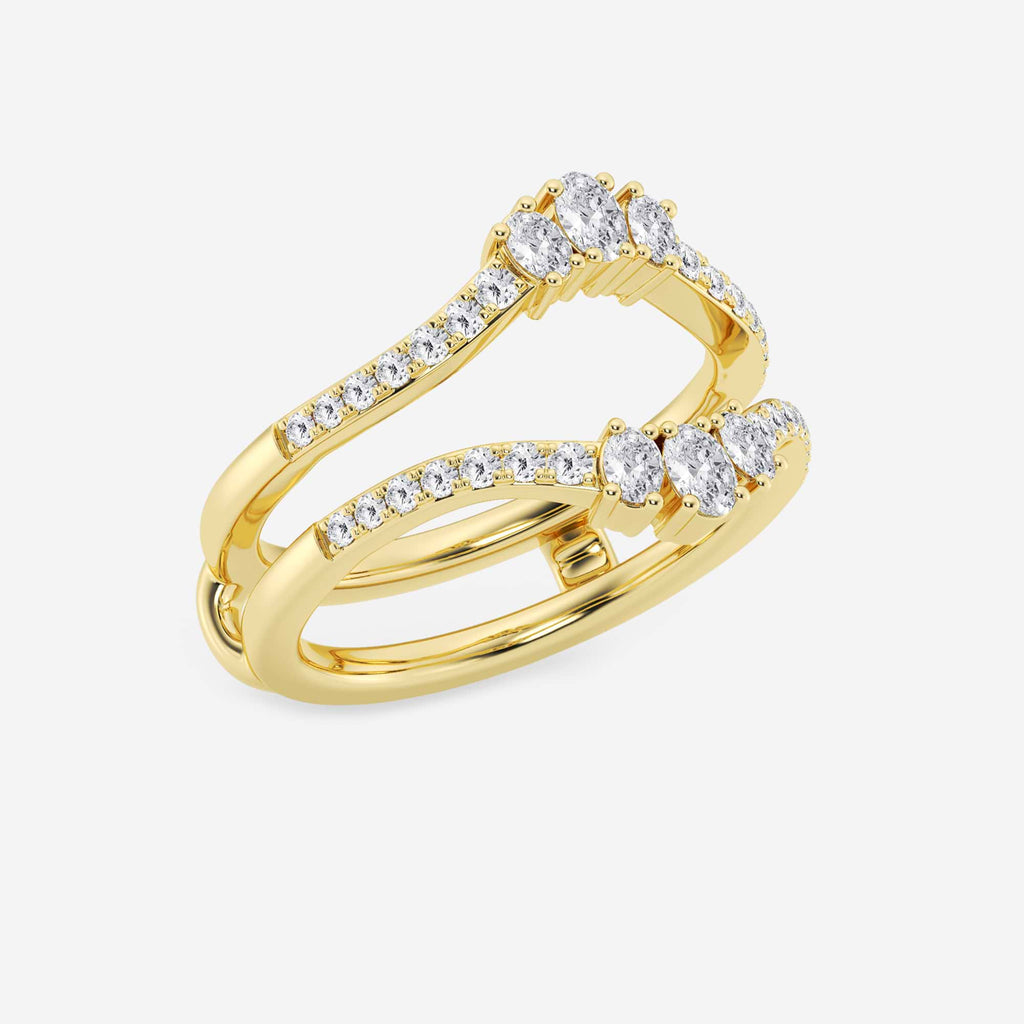 GWA173 - Additional Image 1 for  1/2 ctw Oval Lab Grown Diamond Ring Enhancer