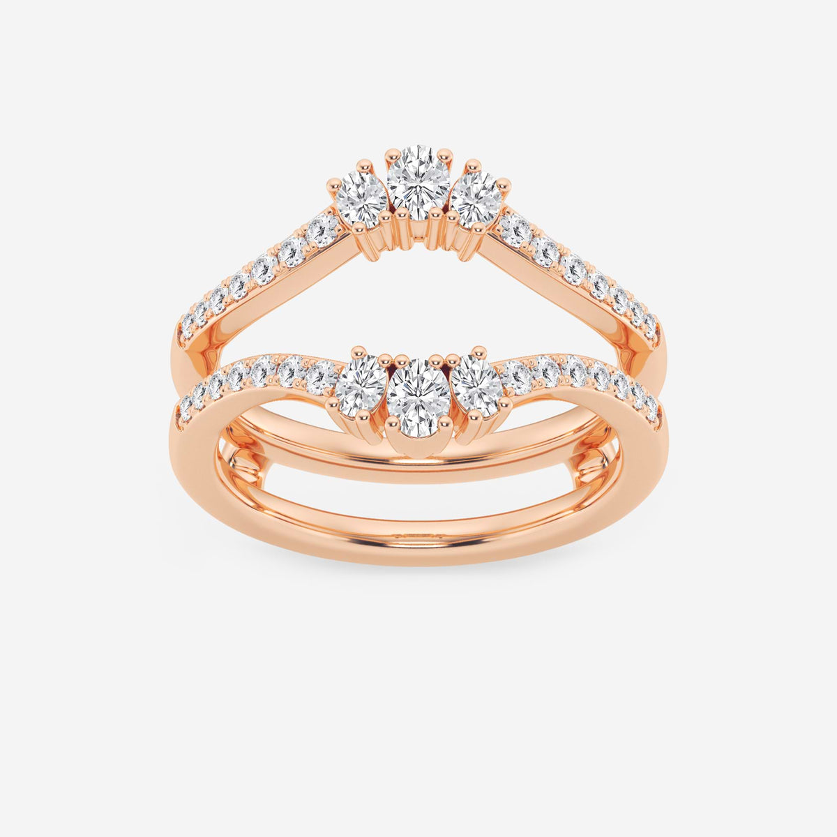 GWA173 - 1/2 ctw Oval Lab Grown Diamond Ring Enhancer