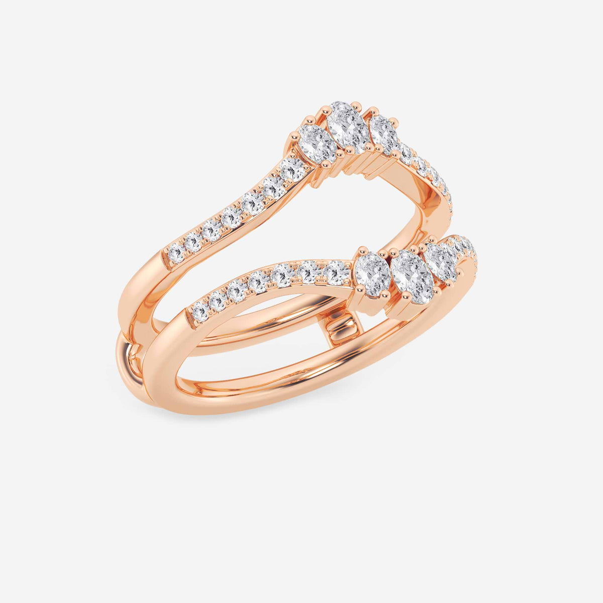 GWA173 - Additional Image 1 for  1/2 ctw Oval Lab Grown Diamond Ring Enhancer