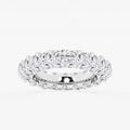 GWA174 - 6 1/2 ctw Round Lab Grown Diamond Dome Eternity Band - 5mm Width