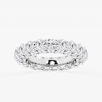 GWA174 - 6 1/2 ctw Round Lab Grown Diamond Dome Eternity Band - 5mm Width