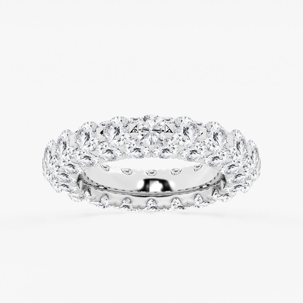 GWA174 - product video for 6 1/2 ctw Round Lab Grown Diamond Dome Eternity Band - 5mm Width