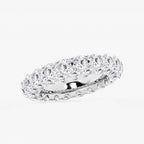 GWA174 - Additional Image 1 for  6 1/2 ctw Round Lab Grown Diamond Dome Eternity Band - 5mm Width