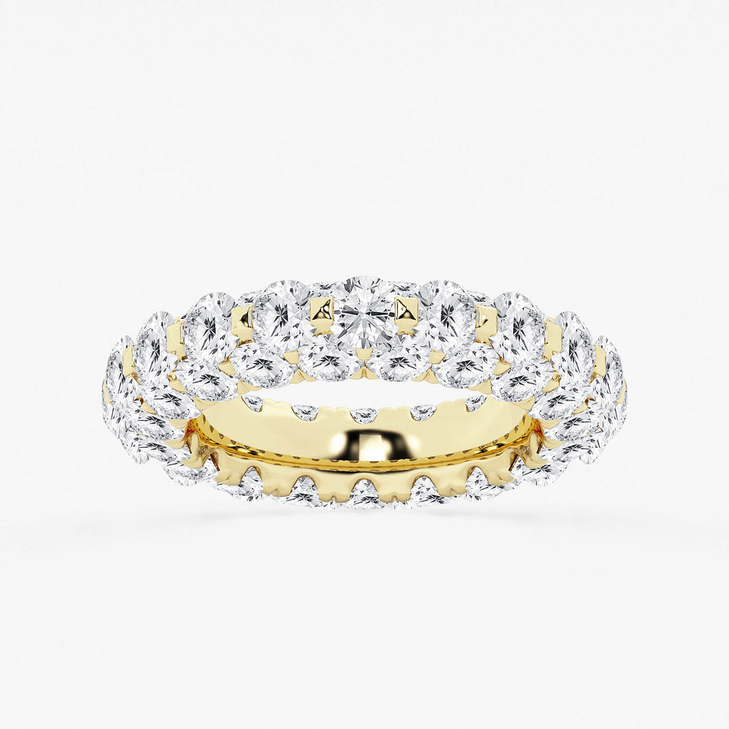 GWA174 - product video for 6 1/2 ctw Round Lab Grown Diamond Dome Eternity Band - 5mm Width