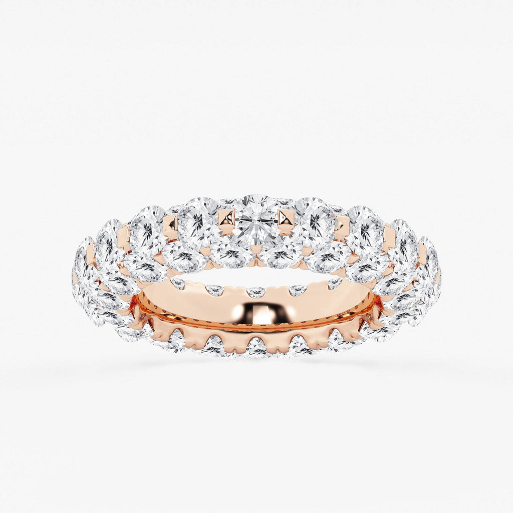 GWA174 - product video for 6 1/2 ctw Round Lab Grown Diamond Dome Eternity Band - 5mm Width