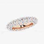GWA174 - Additional Image 1 for  6 1/2 ctw Round Lab Grown Diamond Dome Eternity Band - 5mm Width