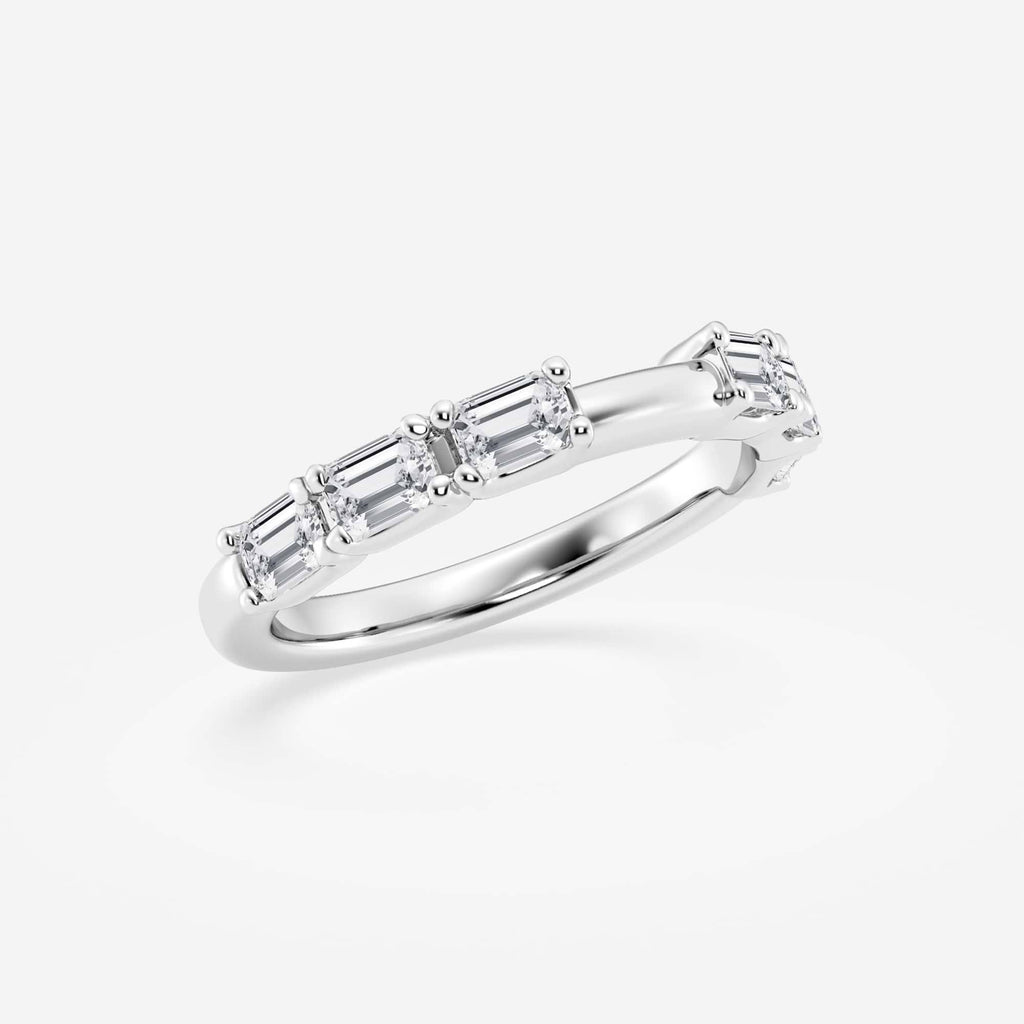 GWA175 - Additional Image 1 for  1 1/5 ctw Emerald Lab Grown Diamond Wedding Band