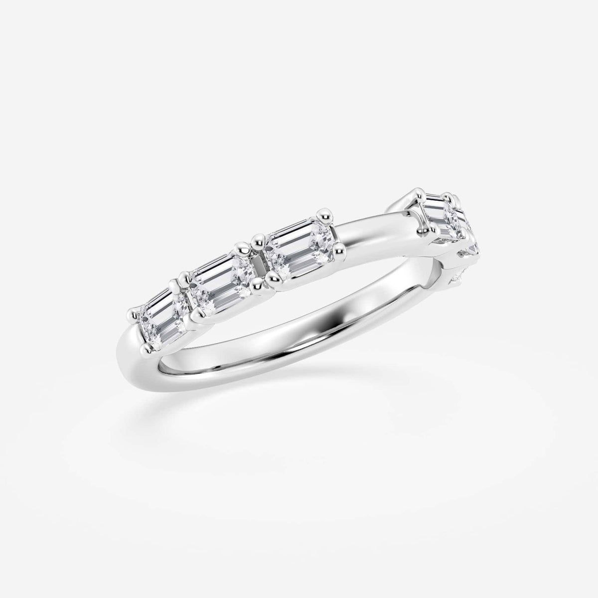 GWA175 - Additional Image 1 for  1 1/5 ctw Emerald Lab Grown Diamond Wedding Band