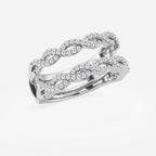 GWA176 - Additional Image 1 for  1/2 ctw Round Lab Grown Diamond Braided Ring Enhancer
