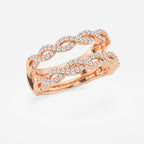 GWA176 - Additional Image 1 for  1/2 ctw Round Lab Grown Diamond Braided Ring Enhancer