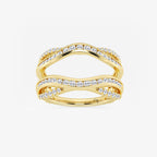 GWA177 - product video for 3/4 ctw Round Lab Grown Diamond Channel set Ring Enhancer