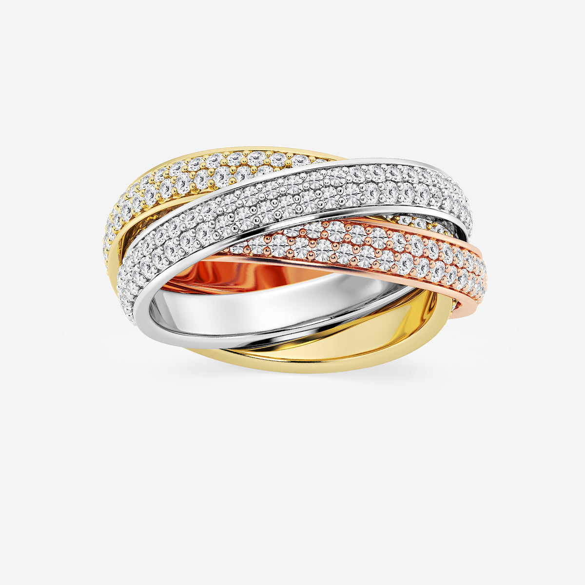 GWA178 - product video for 2 ctw Round Lab Grown Diamond Pave Infinity Eternity Band - 8mm Width