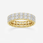 GWA179 - product video for 4 ctw Emerald Lab Grown Diamond Double Row Eternity Band - 5.2mm Width