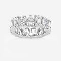 GWA181 - 8 1/4 ctw Multi-Shape Lab Grown Diamond Eternity Band - 6.8mm Width