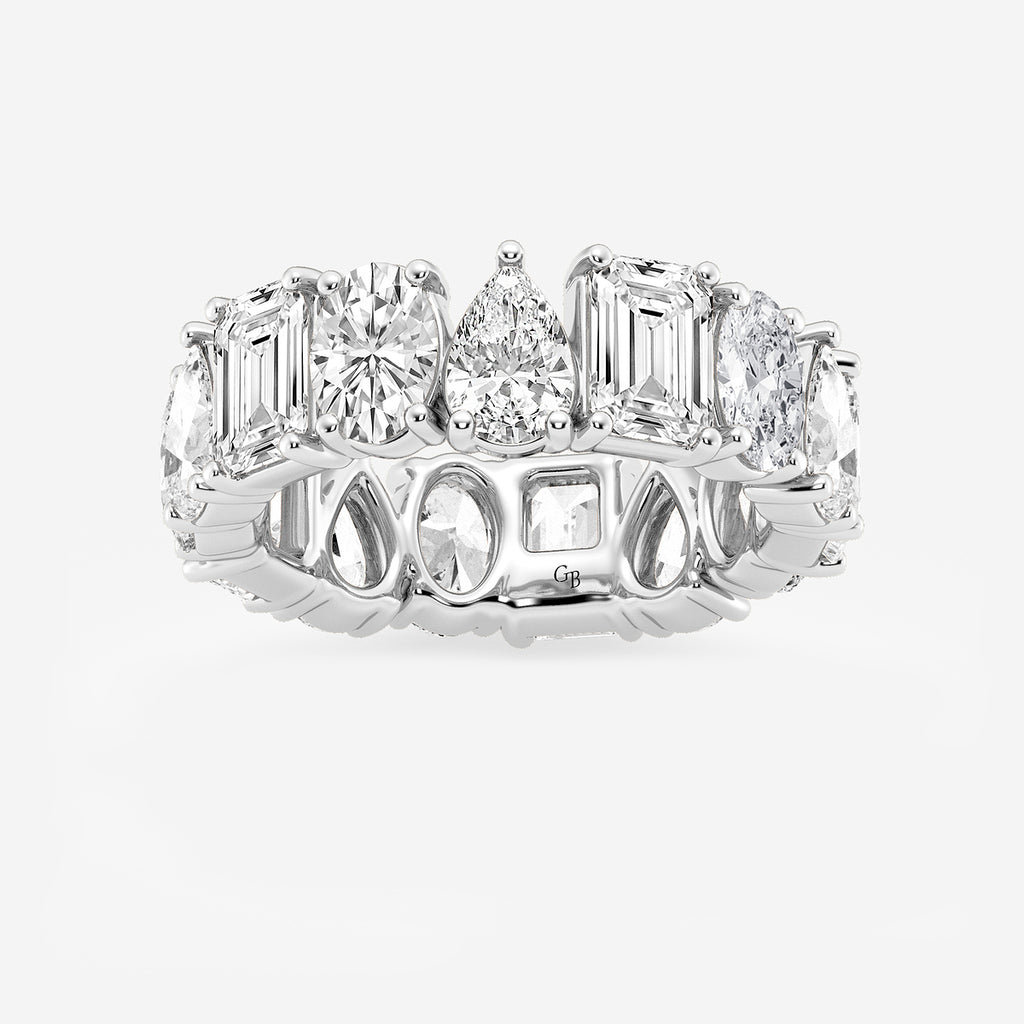 GWA181 - product video for 8 1/4 ctw Multi-Shape Lab Grown Diamond Eternity Band - 6.8mm Width