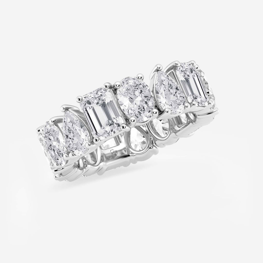 GWA181 - Additional Image 1 for  8 1/4 ctw Multi-Shape Lab Grown Diamond Eternity Band - 6.8mm Width