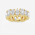 GWA181 - product video for 8 1/4 ctw Multi-Shape Lab Grown Diamond Eternity Band - 6.8mm Width