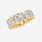 GWA181 - Additional Image 1 for  8 1/4 ctw Multi-Shape Lab Grown Diamond Eternity Band - 6.8mm Width