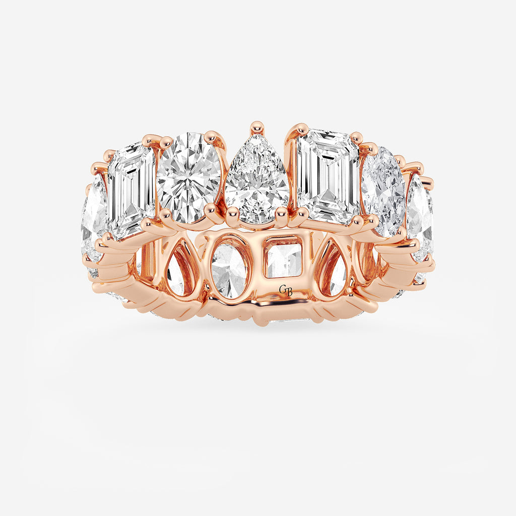 GWA181 - product video for 8 1/4 ctw Multi-Shape Lab Grown Diamond Eternity Band - 6.8mm Width