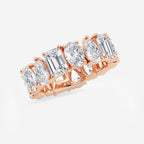 GWA181 - Additional Image 1 for  8 1/4 ctw Multi-Shape Lab Grown Diamond Eternity Band - 6.8mm Width