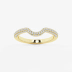 GWA182 - product video for 2/5 ctw Round Lab Grown Diamond Prong Set Wedding Band 18K Yellow Gold
