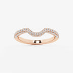 GWA182 - product video for 2/5 ctw Round Lab Grown Diamond Prong Set Wedding Band 18K Rose Gold