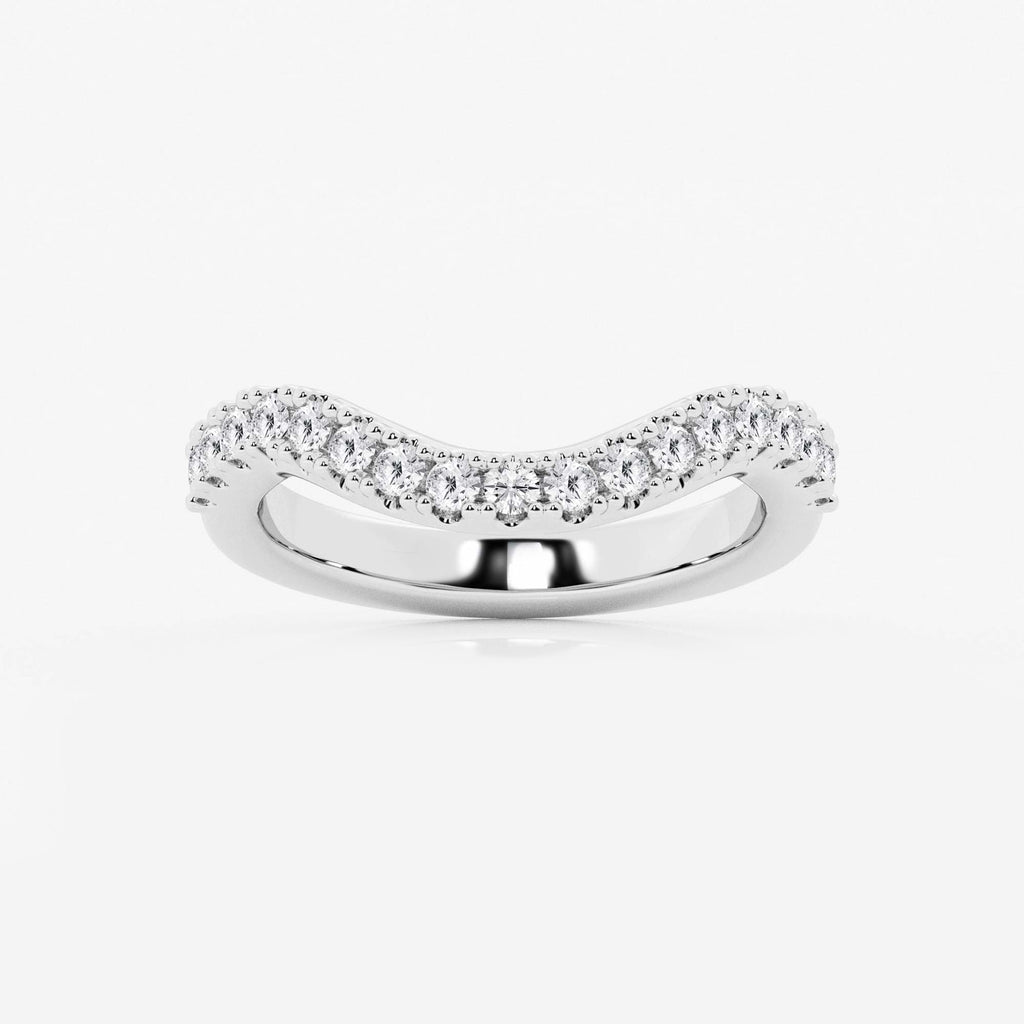 GWA183 - 2/5 ctw Round Lab Grown Diamond Prong Set Wedding Band