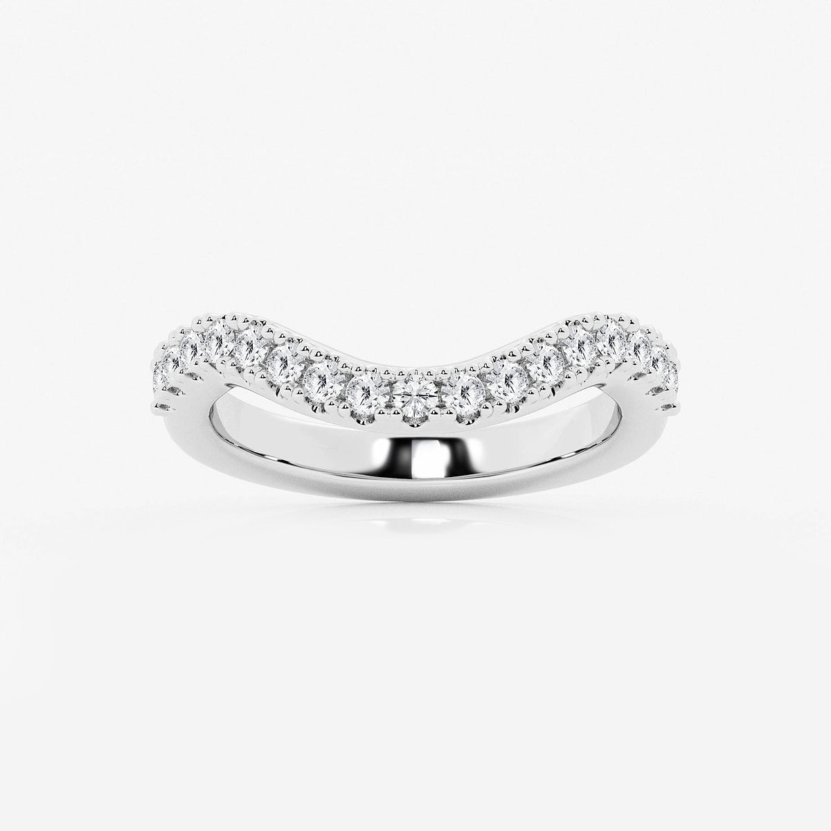 GWA183 - product video for 2/5 ctw Round Lab Grown Diamond Prong Set Wedding Band