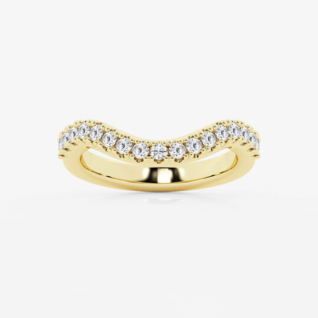 GWA183 - product video for 2/5 ctw Round Lab Grown Diamond Prong Set Wedding Band