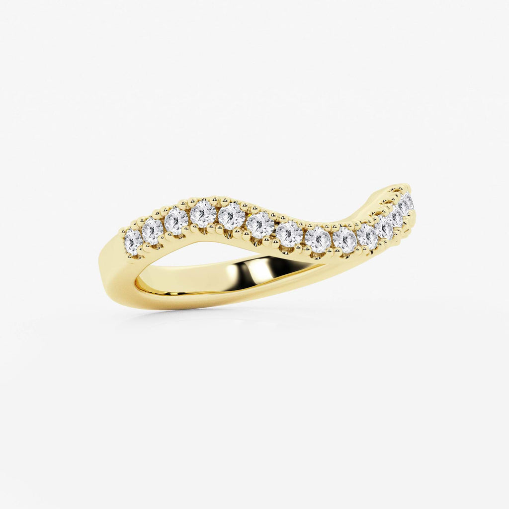 GWA183 - Additional Image 1 for  2/5 ctw Round Lab Grown Diamond Prong Set Wedding Band