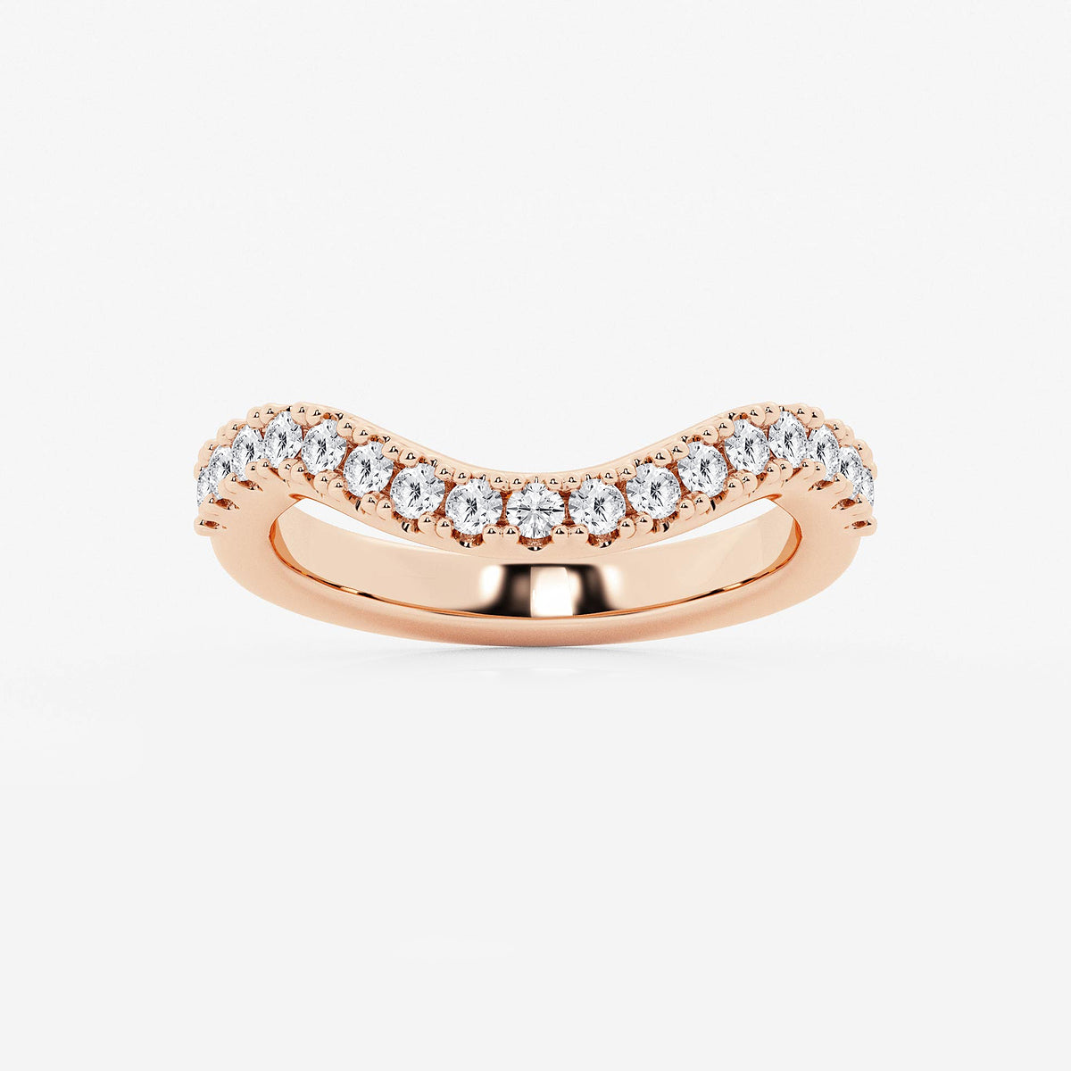GWA183 - product video for 2/5 ctw Round Lab Grown Diamond Prong Set Wedding Band