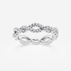 GWA184 - product video for 1/2 ctw Round Lab Grown Diamond Infinity Twist Eternity Band - 4.2mm Width