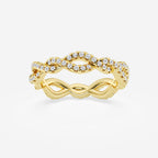 GWA184 - product video for 1/2 ctw Round Lab Grown Diamond Infinity Twist Eternity Band - 4.2mm Width