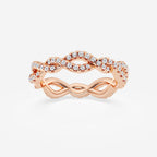 GWA184 - product video for 1/2 ctw Round Lab Grown Diamond Infinity Twist Eternity Band - 4.2mm Width