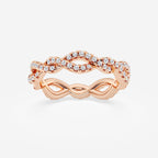 GWA184 - product video for 1/2 ctw Round Lab Grown Diamond Infinity Twist Eternity Band - 4.2mm Width